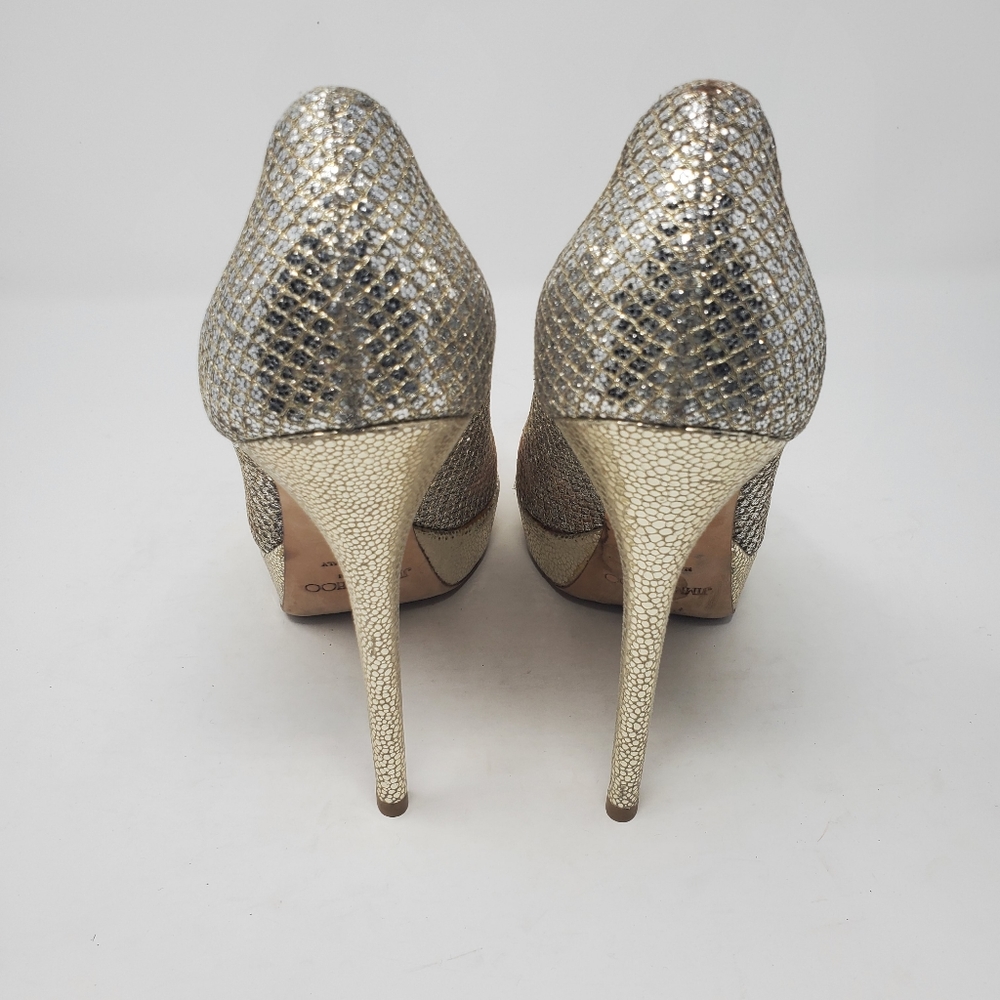 Jimmy Choo Champagne Pumps - Picture 5 of 9